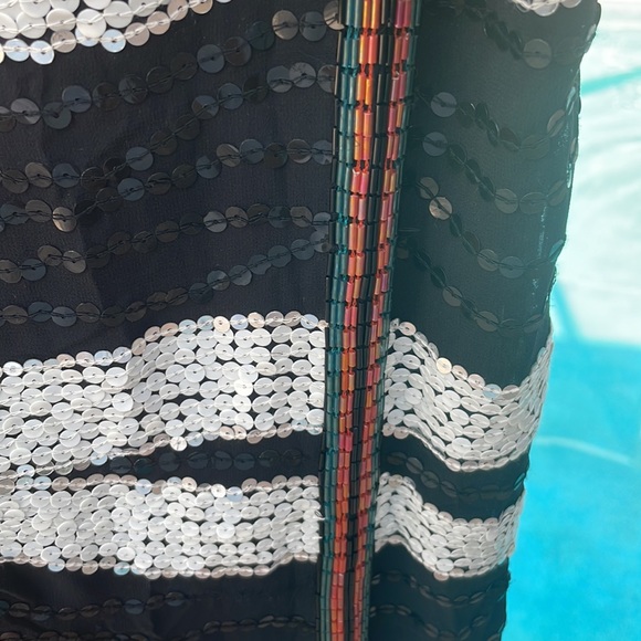 Foley + Corinna sz XS SILK Zebra Sequin SEXY Mini Dress NWT Paris Hilton COUTURE - Picture 15 of 17